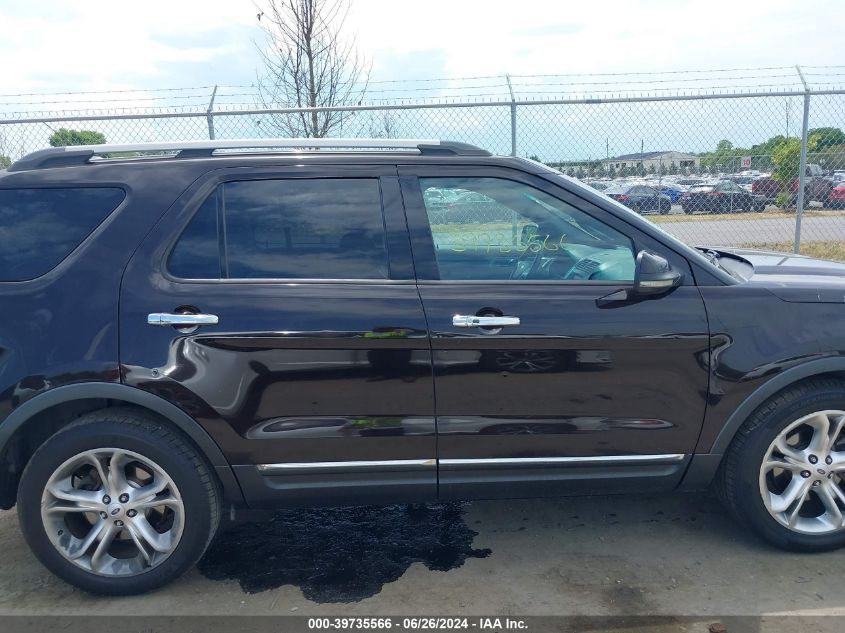 2013 Ford Explorer Limited VIN: 1FM5K7F84DGA08505 Lot: 39735566