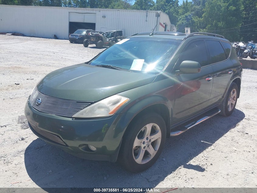 2003 Nissan Murano Sl VIN: JN8AZ08T63W119931 Lot: 39735581