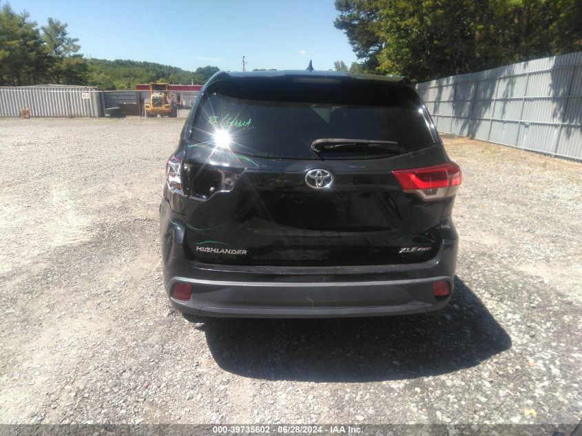 2018 Toyota Highlander Se/Xle VIN: 5TDJZRFHXJS556181 Lot: 39735602