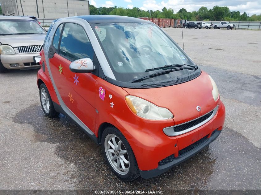 2008 Smart Fortwo Passion/Pure VIN: WMEEJ31X48K206178 Lot: 40874130