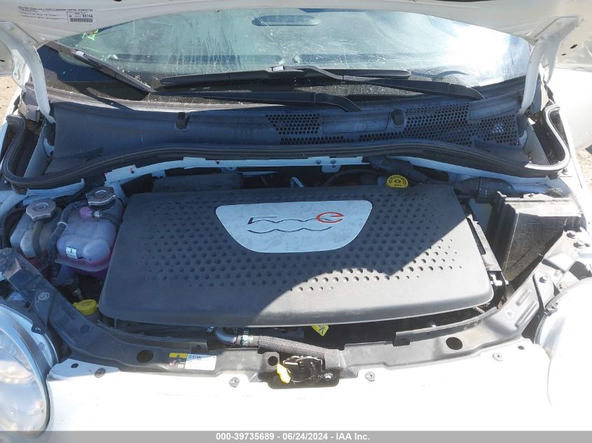 2013 Fiat 500E Battery Electric VIN: 3C3CFFGE7DT745955 Lot: 39735689