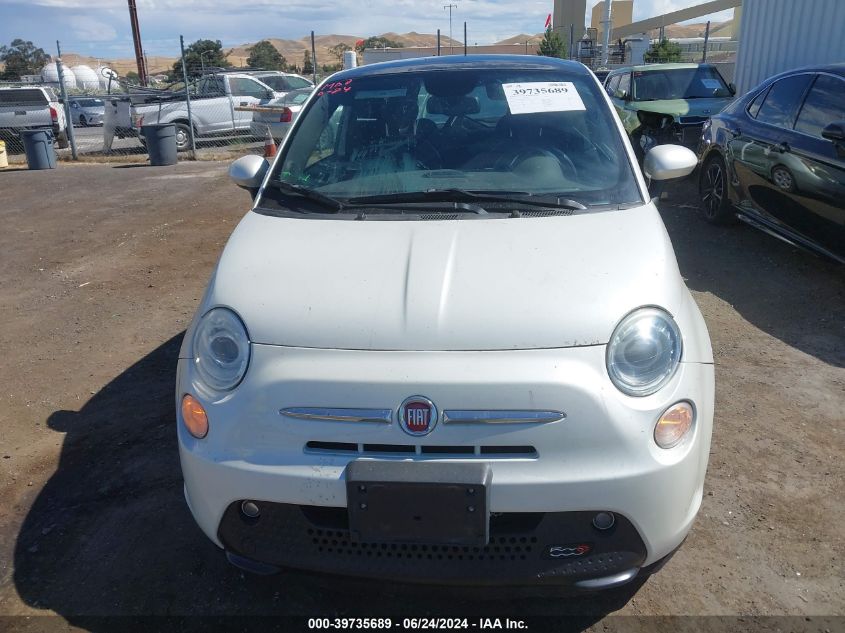 2013 Fiat 500E Battery Electric VIN: 3C3CFFGE7DT745955 Lot: 39735689