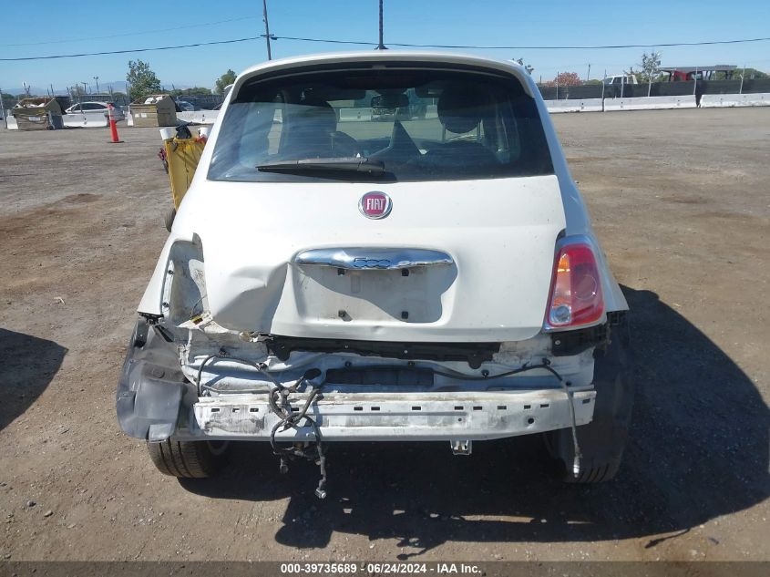 2013 Fiat 500E Battery Electric VIN: 3C3CFFGE7DT745955 Lot: 39735689