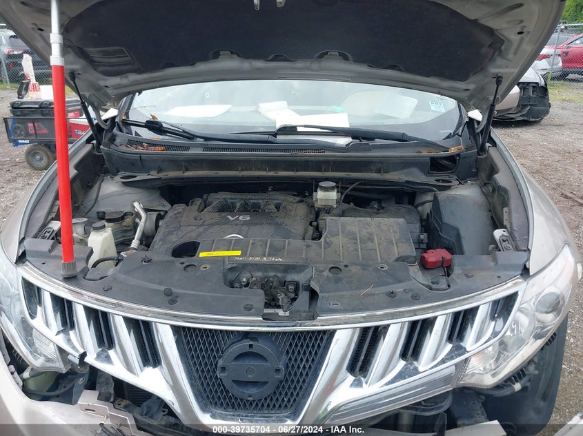 2010 Nissan Murano S/Sl/Le VIN: JN8AZ1MU8AW020447 Lot: 39735704