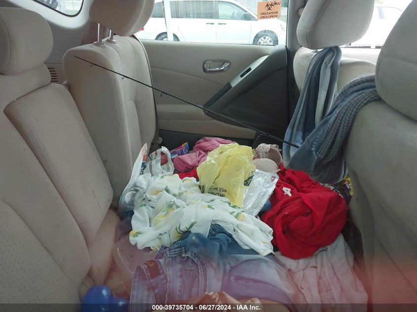 2010 Nissan Murano S/Sl/Le VIN: JN8AZ1MU8AW020447 Lot: 39735704