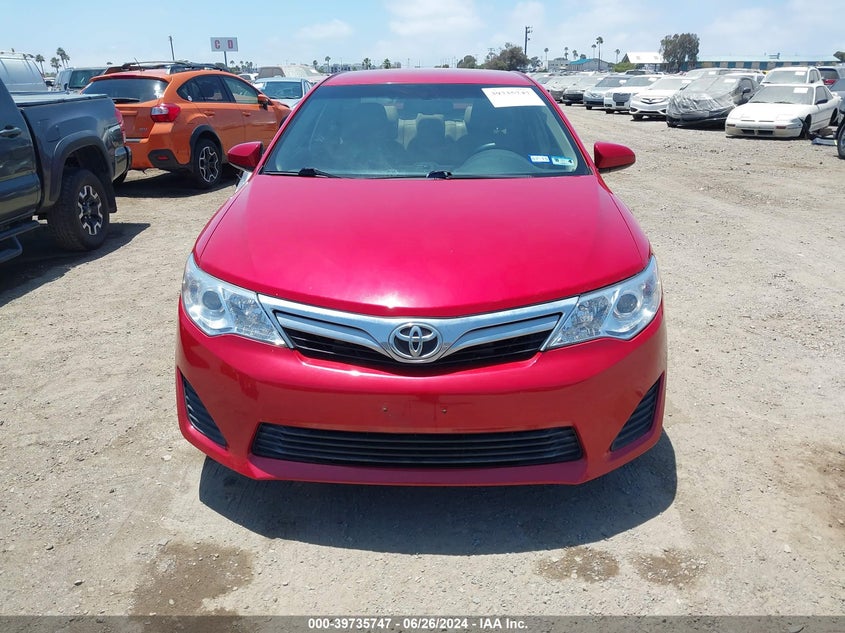 2012 Toyota Camry Le VIN: 4T4BF1FK0CR163767 Lot: 39735747