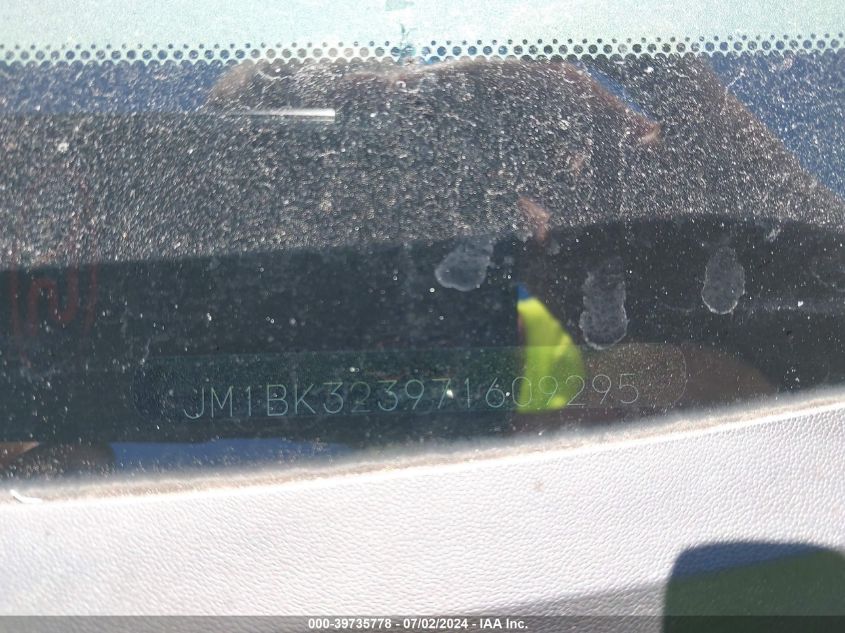 2007 Mazda 3 S VIN: JM1BK323971609295 Lot: 39735778