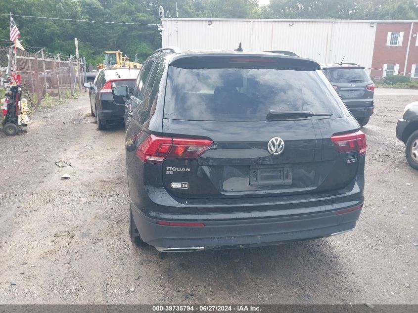 2019 Volkswagen Tiguan Se/Sel/Sel R-Line Jet-Bla VIN: 3VV2B7AX3KM185833 Lot: 39735794