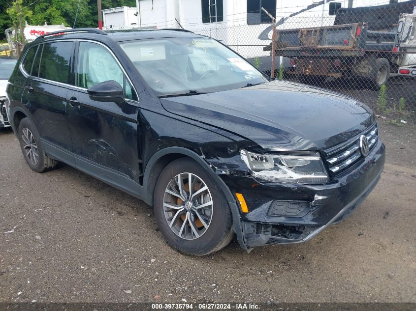 2019 Volkswagen Tiguan Se/Sel/Sel R-Line Jet-Bla VIN: 3VV2B7AX3KM185833 Lot: 39735794