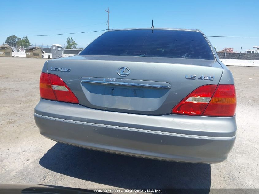 2001 Lexus Ls 430 VIN: JTHBN30F110014697 Lot: 39735803