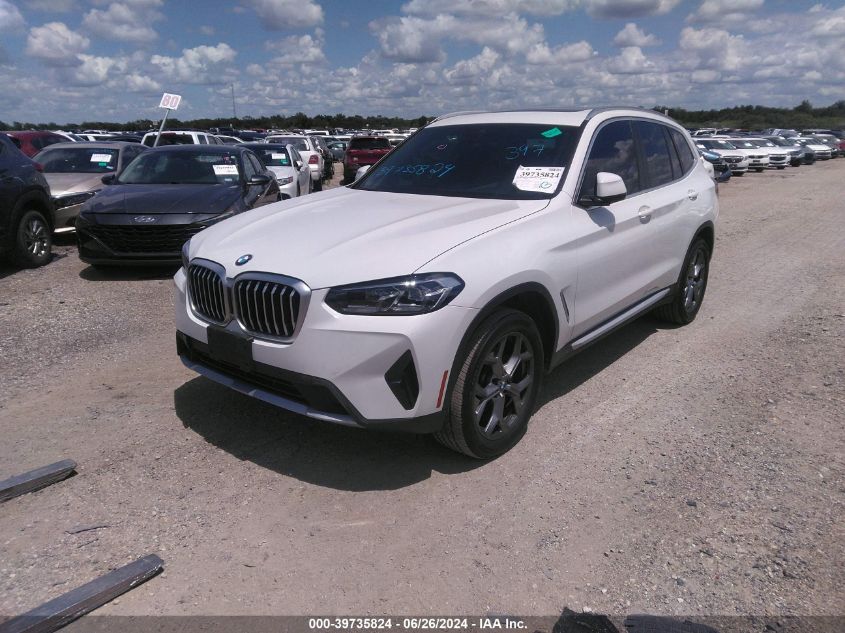 2023 BMW X3 Sdrive30I VIN: 5UX43DP02P9S05099 Lot: 39735824