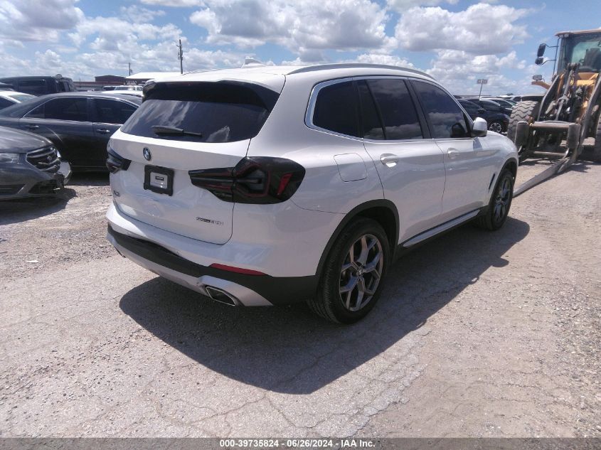 2023 BMW X3 Sdrive30I VIN: 5UX43DP02P9S05099 Lot: 39735824