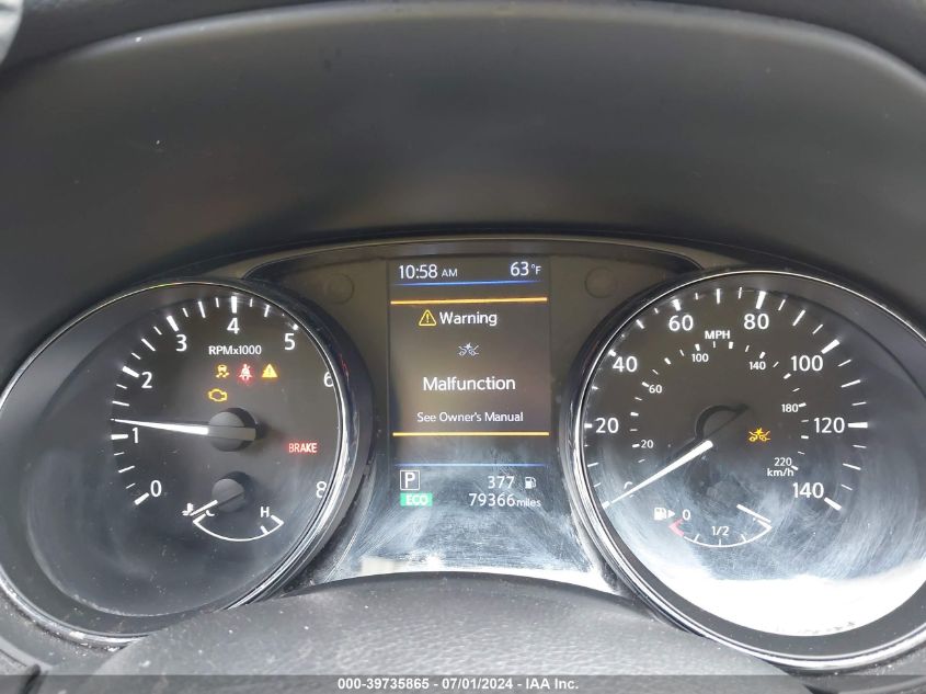 2018 Nissan Rogue Sl VIN: 5N1AT2MV6JC844133 Lot: 39735865