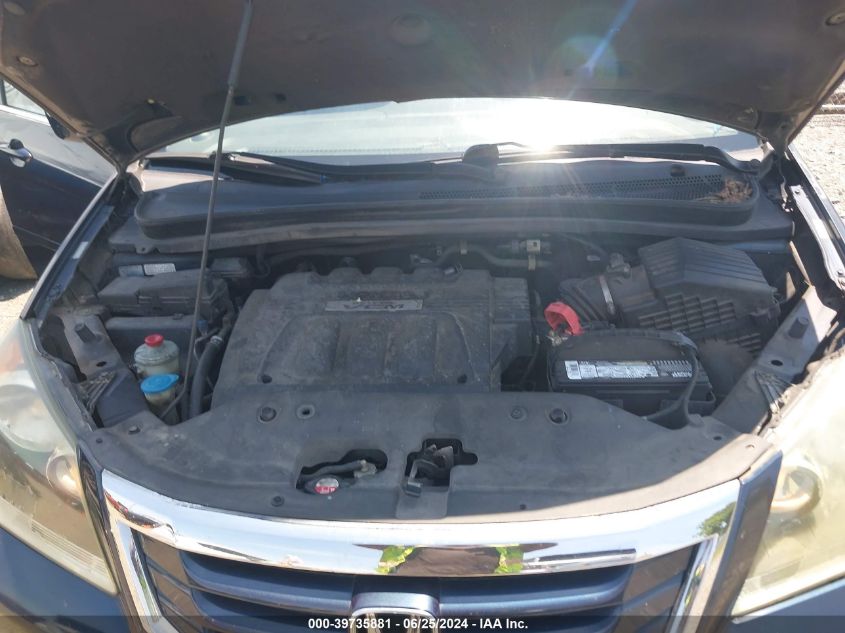 2010 Honda Odyssey Ex-L VIN: 5FNRL3H72AB040987 Lot: 39735881