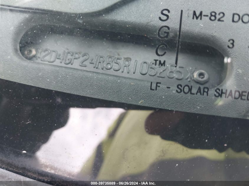 2005 Dodge Grand Caravan Se VIN: 2D4GP24R85R105285 Lot: 39735889