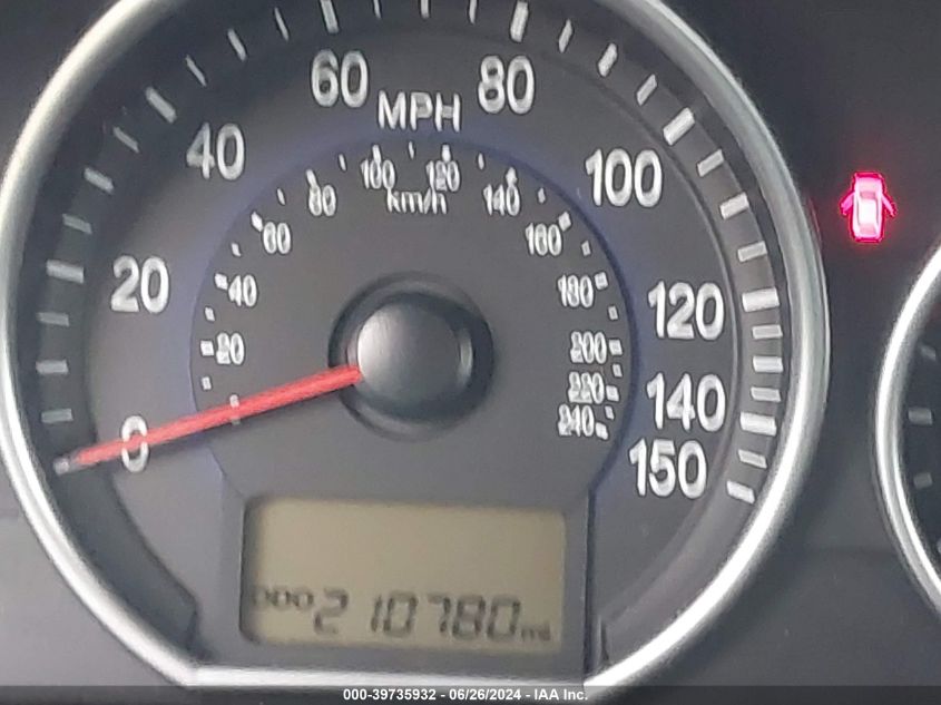 2008 Hyundai Veracruz Gls/Limited/Se VIN: KM8NU13C98U066262 Lot: 39735932