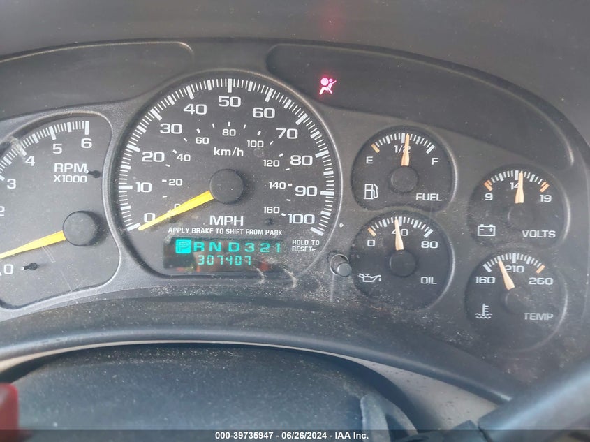 2000 Chevrolet Silverado 1500 Ls VIN: 2GCEC19V2Y1253192 Lot: 39735947