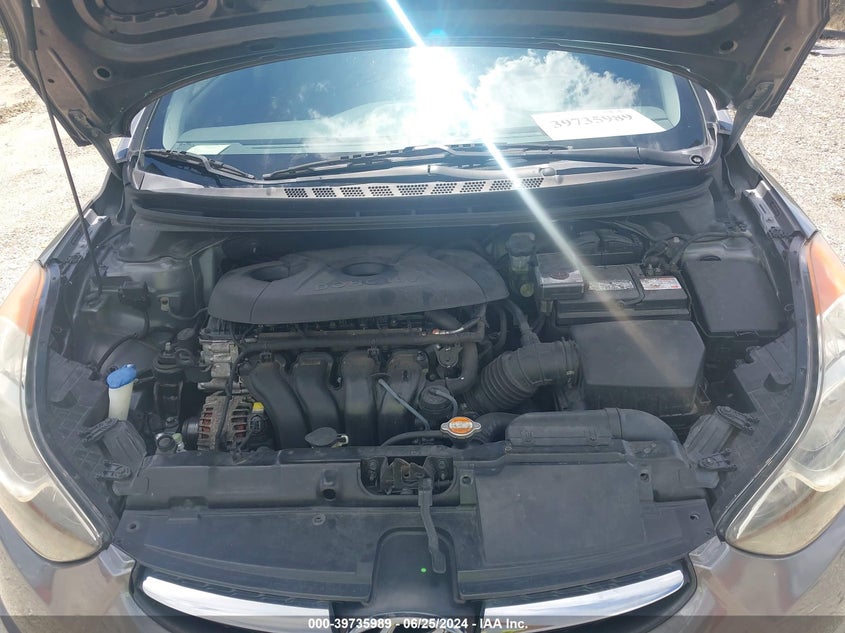 2012 Hyundai Elantra Gls VIN: 5NPDH4AE9CH077002 Lot: 39735989