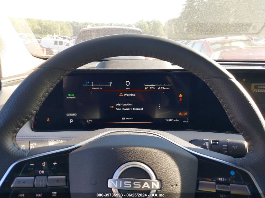 2023 Nissan Aryia VIN: JN1AF0BA1PM402317 Lot: 39735993