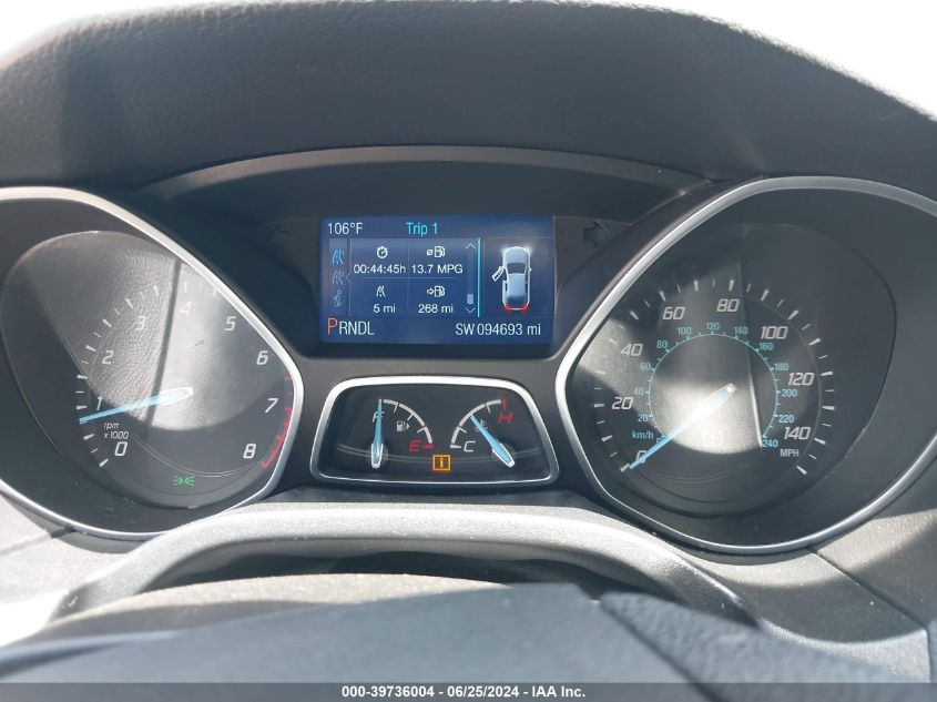 2014 Ford Focus Se VIN: 1FADP3F23EL430494 Lot: 39736004