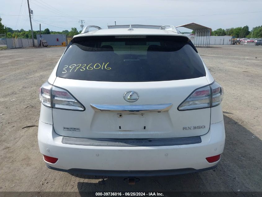 2013 Lexus Rx 350 F Sport VIN: 2T2BK1BA6DC116662 Lot: 39736016