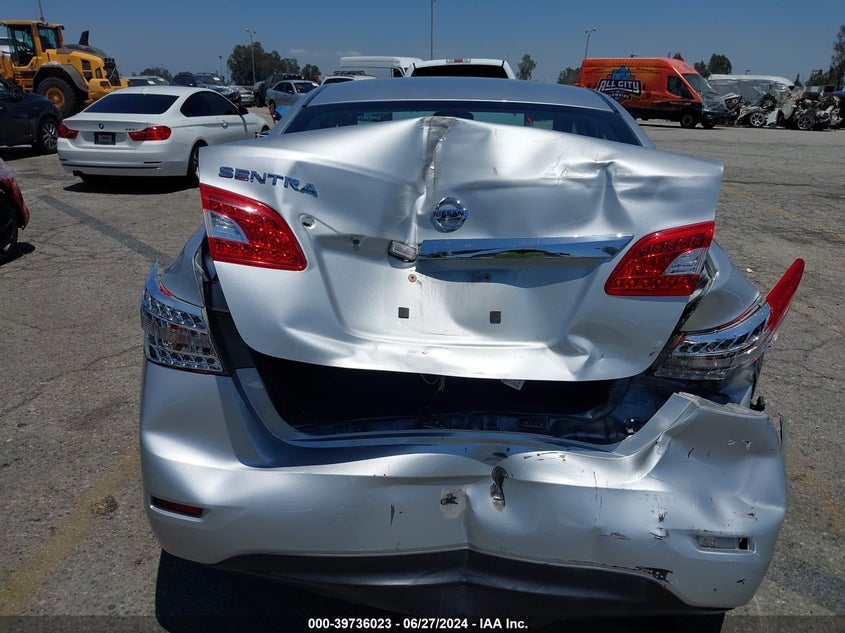 2015 Nissan Sentra S VIN: 3N1AB7AP3FY341638 Lot: 39736023
