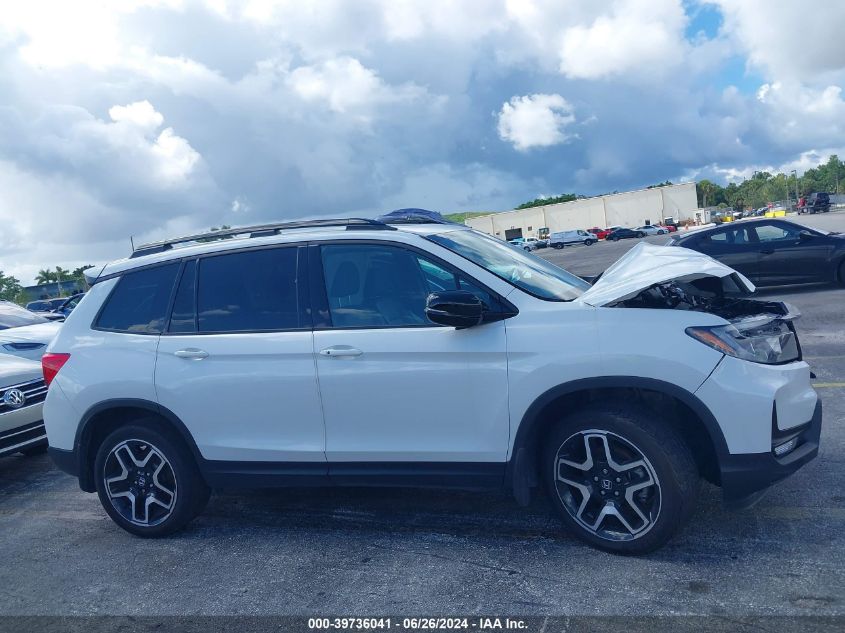 2023 Honda Passport Awd Elite VIN: 5FNYF8H00PB004100 Lot: 39736041