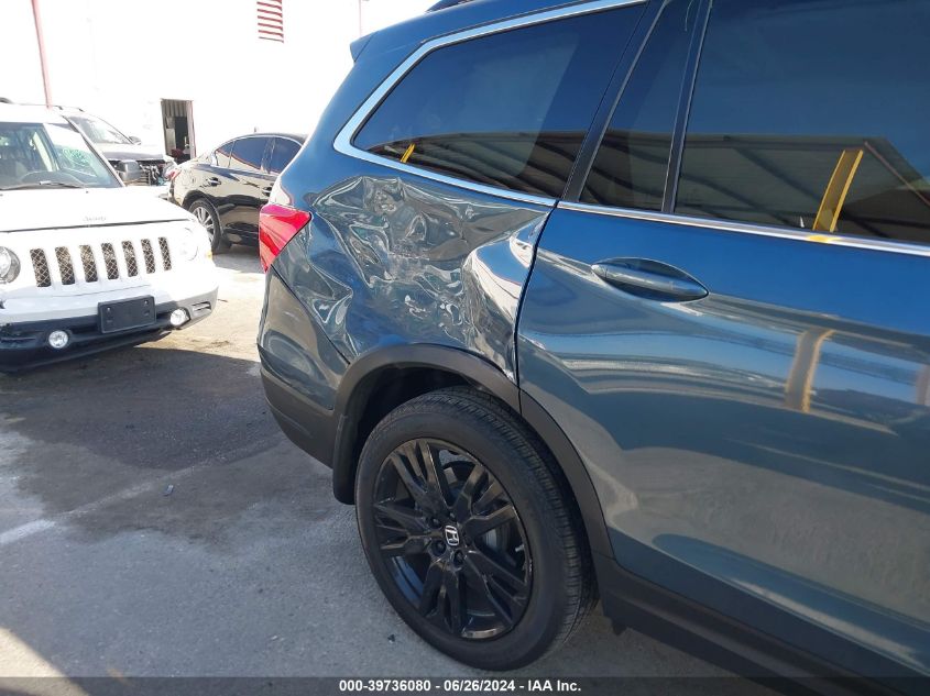 2022 Honda Pilot Awd Special Edition VIN: 5FNYF6H22NB044617 Lot: 39736080