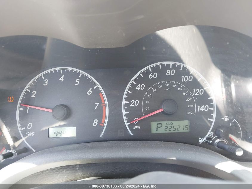 2009 Toyota Corolla VIN: 1NXBU40E69Z106034 Lot: 39736103