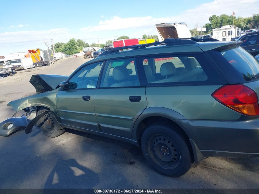 2005 Subaru Legacy Outback 2.5I VIN: 4S4BP61C557392600 Lot: 39736172