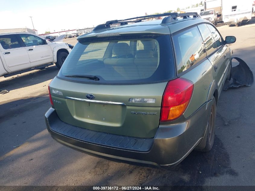 2005 Subaru Legacy Outback 2.5I VIN: 4S4BP61C557392600 Lot: 39736172