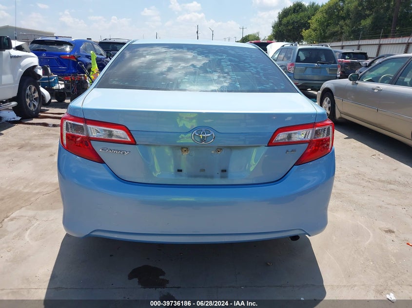 2014 Toyota Camry Le VIN: 4T4BF1FK5ER347587 Lot: 39736186