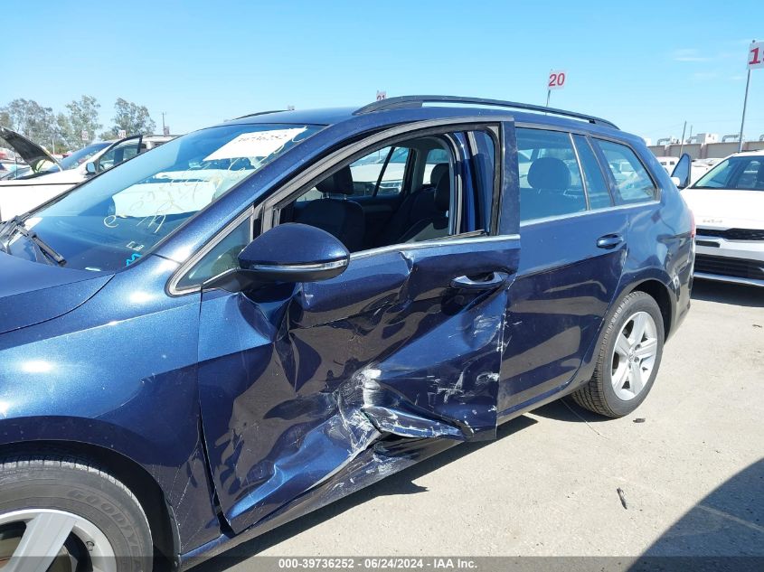 2015 Volkswagen Golf Sportwagen Tdi S 4-Door VIN: 3VWCA7AU7FM514970 Lot: 39736252