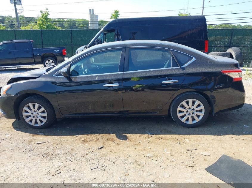 2015 Nissan Sentra S VIN: 3N1AB7AP7FY350648 Lot: 39736294