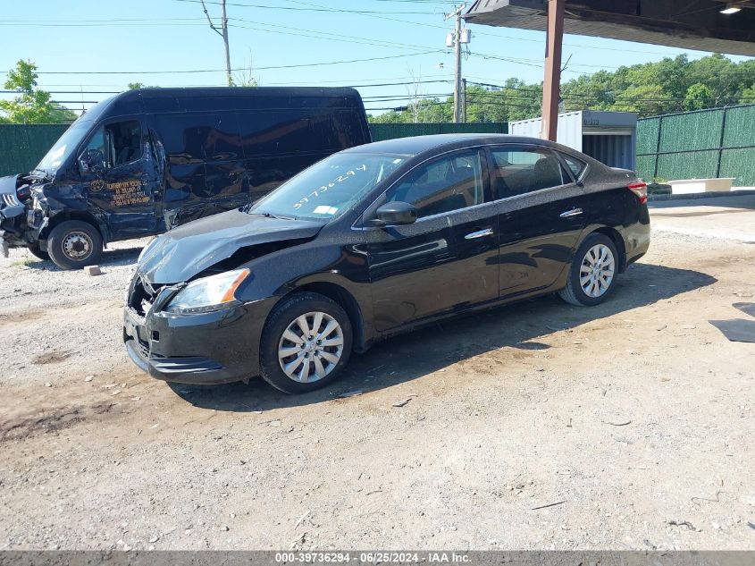 2015 Nissan Sentra S VIN: 3N1AB7AP7FY350648 Lot: 39736294