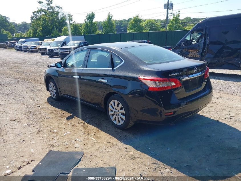 2015 Nissan Sentra S VIN: 3N1AB7AP7FY350648 Lot: 39736294