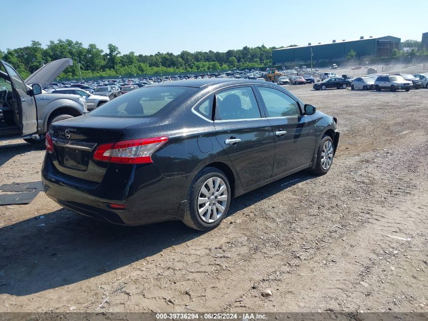 2015 Nissan Sentra S VIN: 3N1AB7AP7FY350648 Lot: 39736294