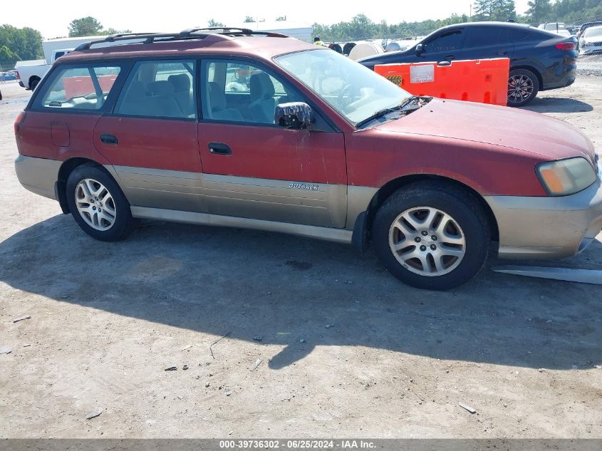 2004 Subaru Outback VIN: 4S3BH675047634721 Lot: 39736302