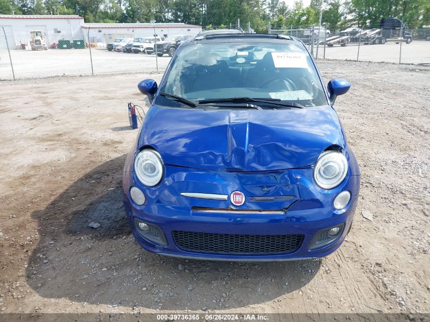 2012 Fiat 500 Sport VIN: 3C3CFFBR2CT128472 Lot: 39736365