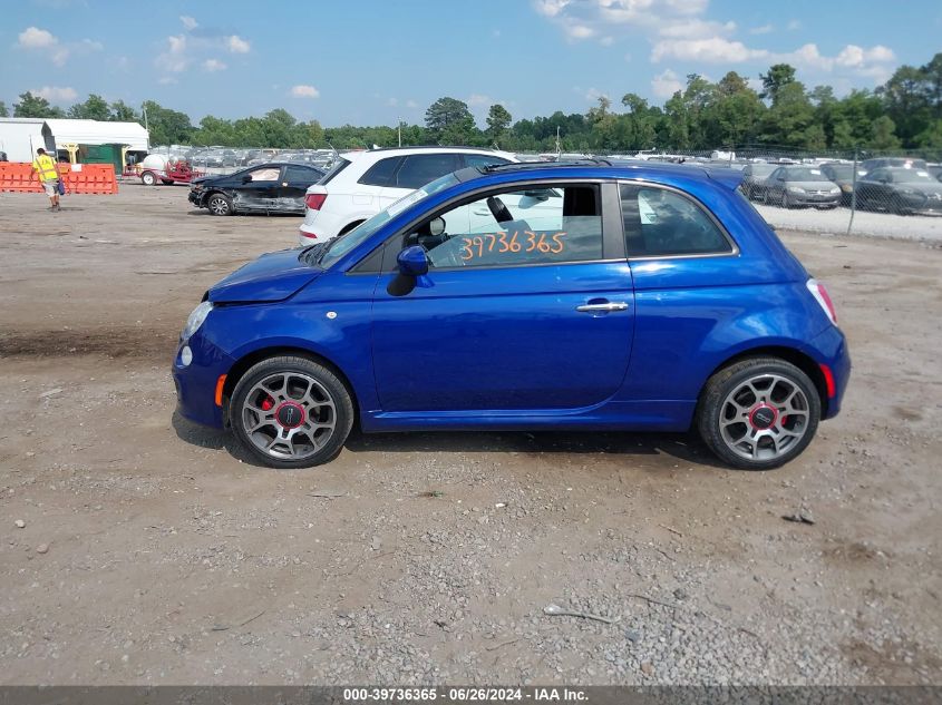 2012 Fiat 500 Sport VIN: 3C3CFFBR2CT128472 Lot: 39736365