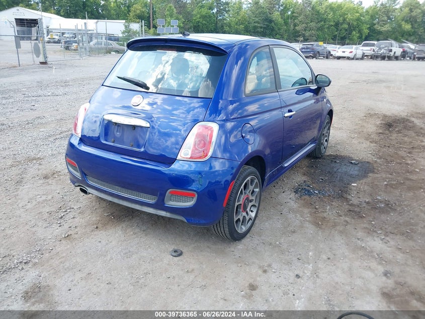 2012 Fiat 500 Sport VIN: 3C3CFFBR2CT128472 Lot: 39736365