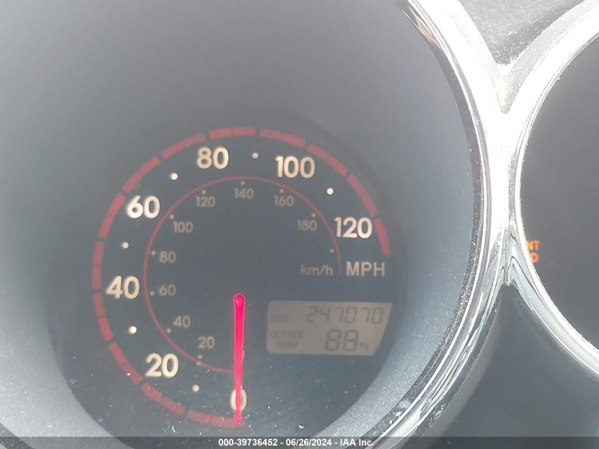 2006 Toyota Matrix Xr VIN: 2T1KR32E06C596315 Lot: 39736452