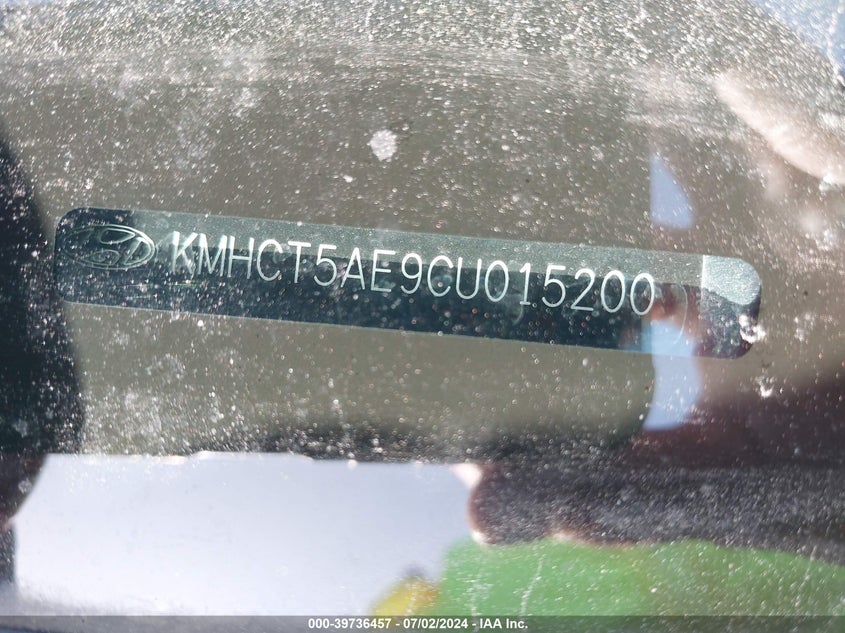 2012 Hyundai Accent Gs VIN: KMHCT5AE9CU015200 Lot: 39736457