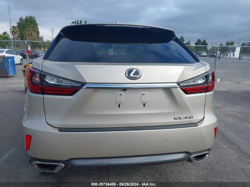 2017 Lexus Rx 350 VIN: 2T2ZZMCA4HC075967 Lot: 39736458