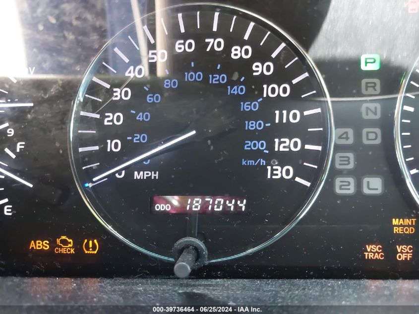 2006 Lexus Lx 470 VIN: JTJHT00W264018707 Lot: 39736464