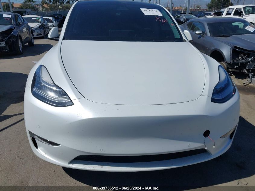 2021 Tesla Model Y Long Range Dual Motor All-Wheel Drive VIN: 5YJYGDEEXMF233059 Lot: 39736512