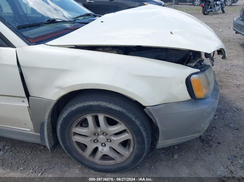 2002 Subaru Outback VIN: 4S3BH675327640395 Lot: 39736576