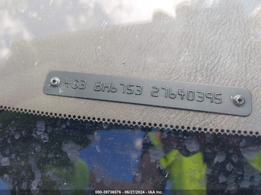 2002 Subaru Outback VIN: 4S3BH675327640395 Lot: 39736576