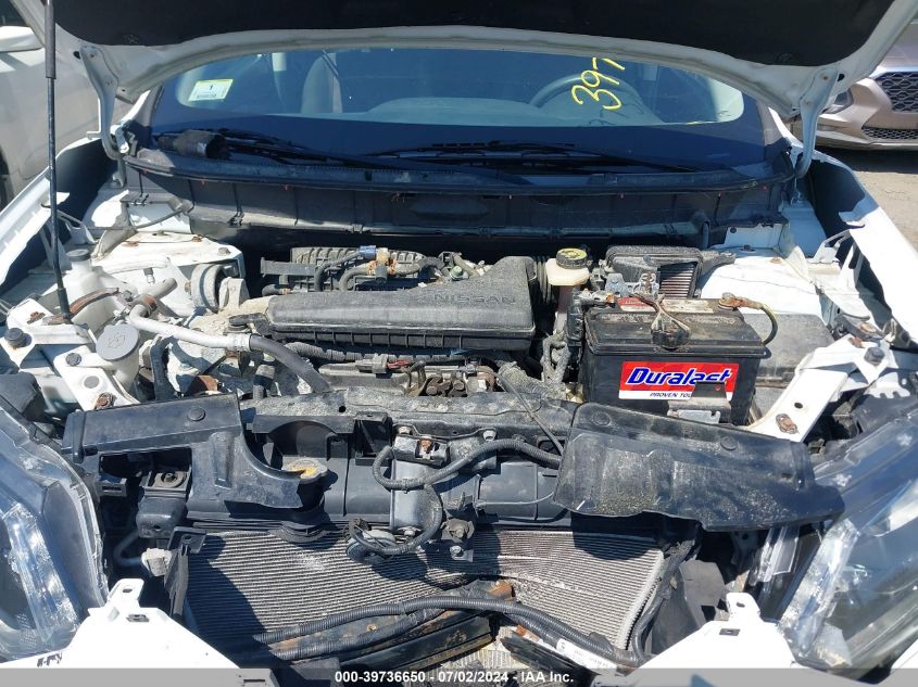 2016 Nissan Rogue S/Sl/Sv VIN: KNMAT2MV0GP675720 Lot: 39736650