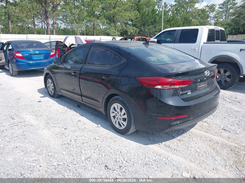 VIN KMHD74LF5HU156345 2017 HYUNDAI ELANTRA SE